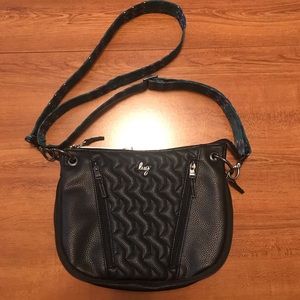 Lug swivel black VL crossbody bag
